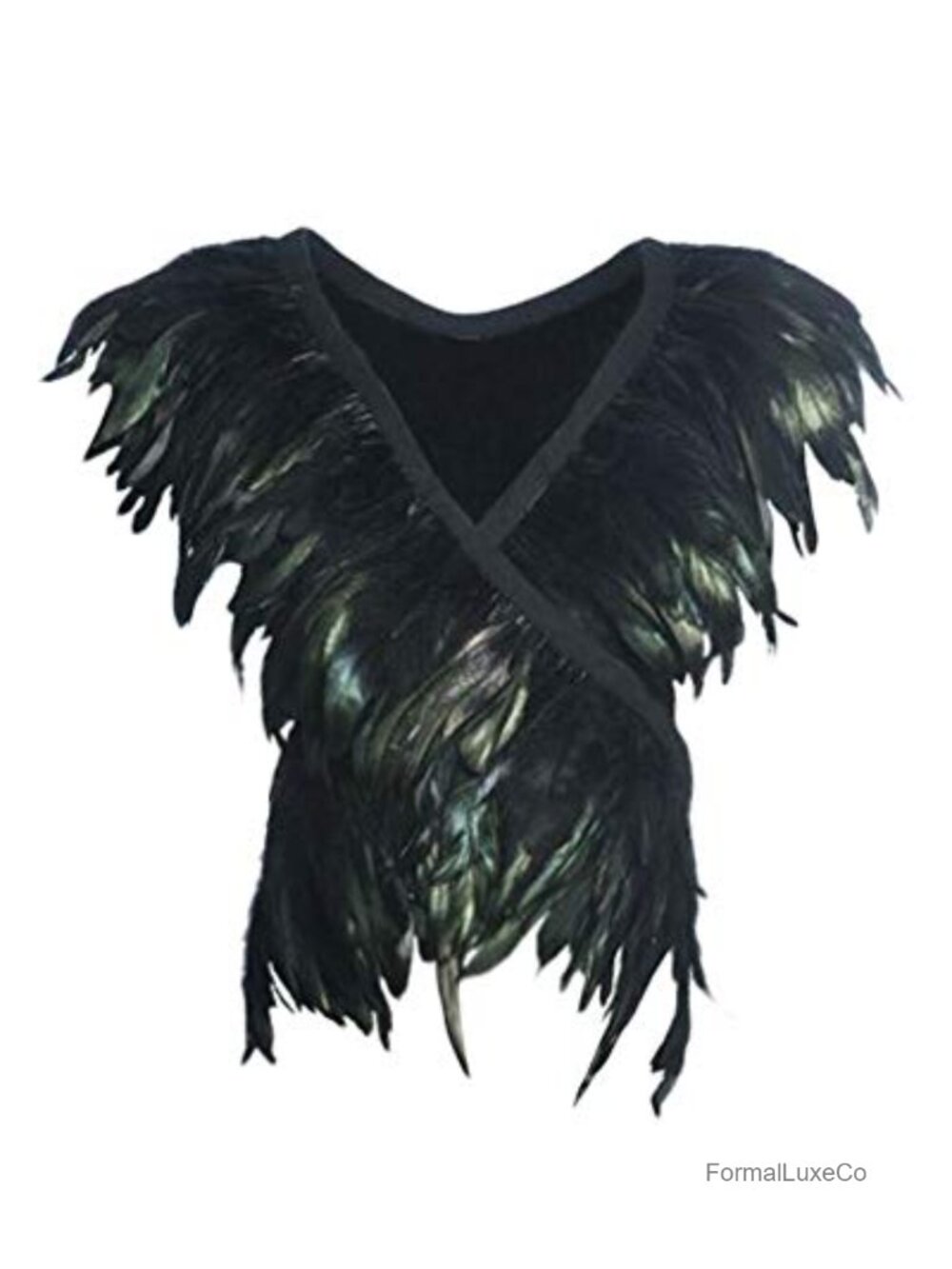 Handmade Feather Body Harness Tank Top Wrap - Sexy Costume Accessory